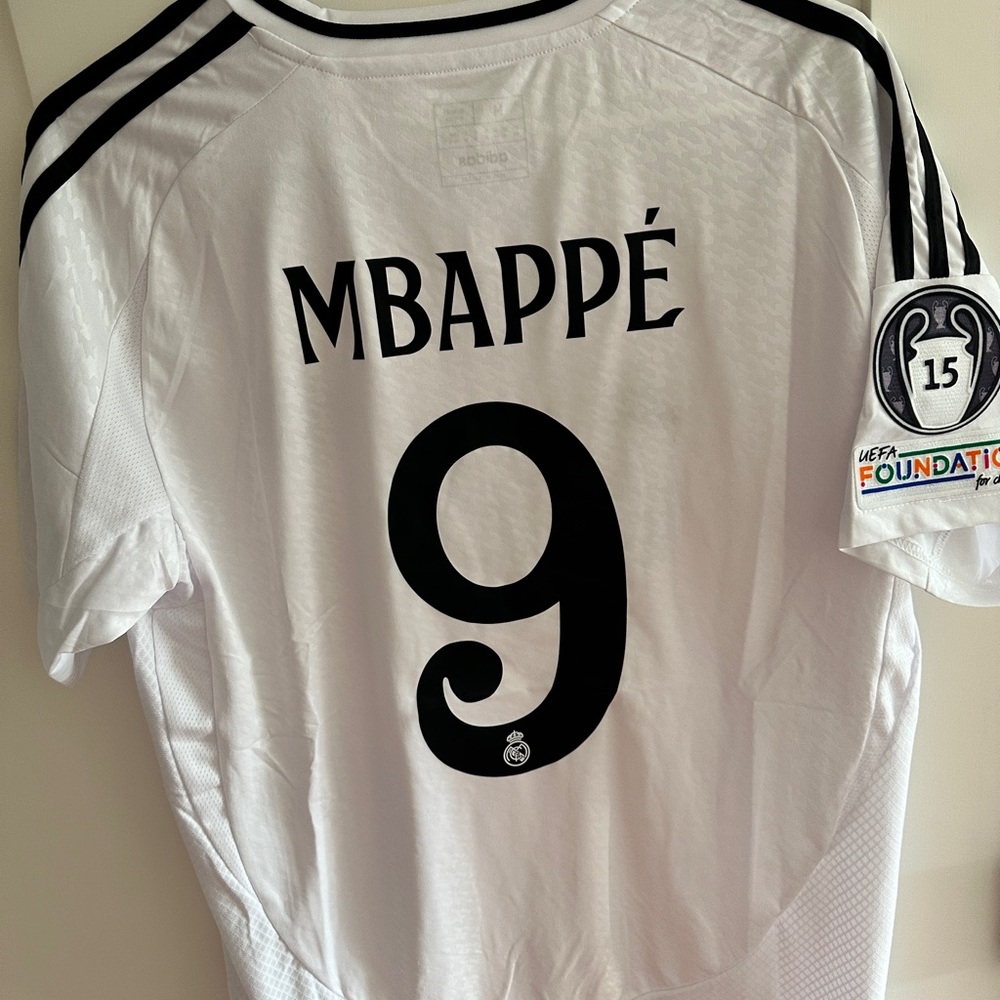 Real Madrid Mbappe number 9  jersey new with tags 2024 la liga